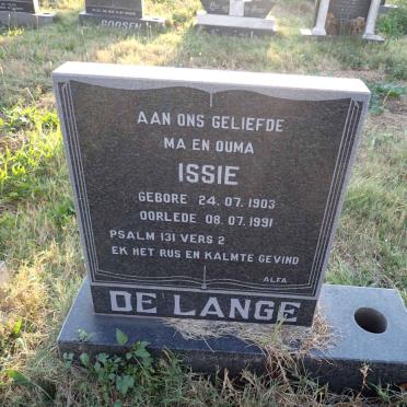 LANGE Issie, de 1903-1991