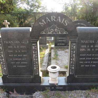 MARAIS Francois G. J. 1894-1973 &amp; Martha J.M. 1898-1970