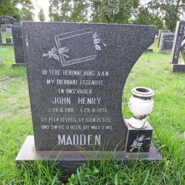 MADDEN John Henry 1918-1975