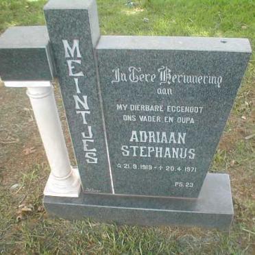 MEINTJES Adriaan Stefanus 1919-1971