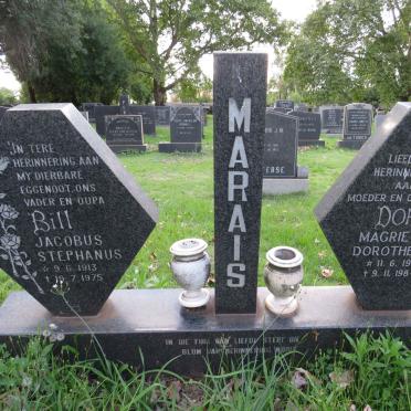 MARAIS Jacobus Stephanus 1913-1975 &amp; Magrieta Dorothea 1915-1984