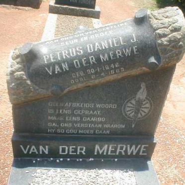 MERWE Petrus Daniel J., van der 1946-1983
