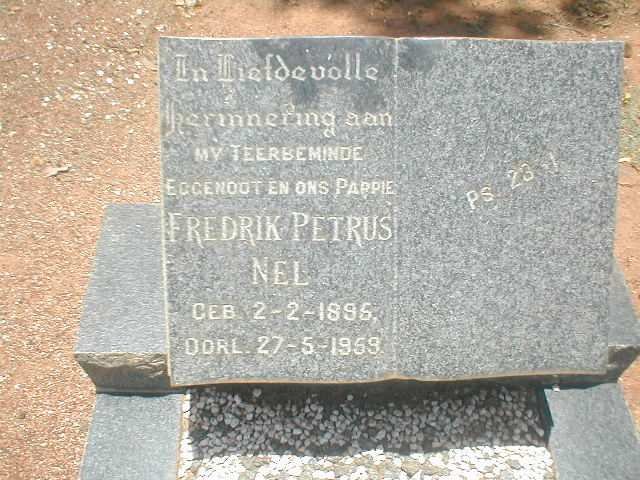 NEL Frederik Petrus 1896-1959
