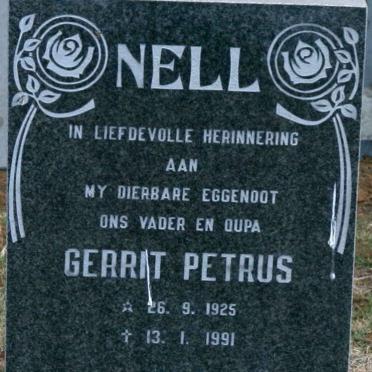 NELL Gerrit Petrus 1925-1991