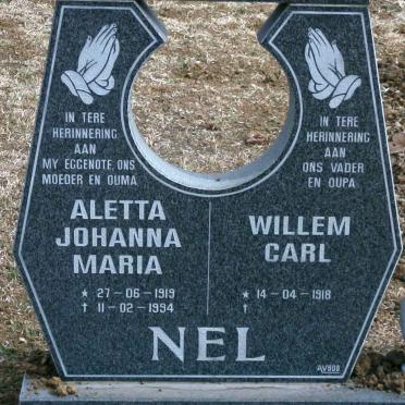 NEL Willem Carl 1918- &amp; Aletta Johanna Maria 1919-1994