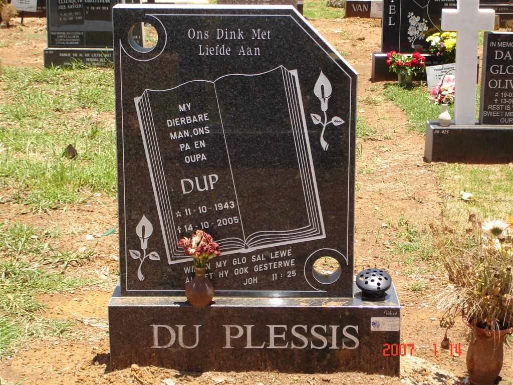 PLESSIS Dup, du 1943-2005