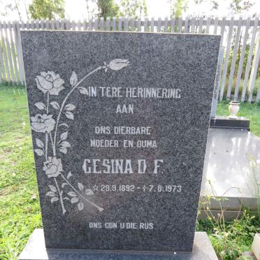 POTGIETER Gesina D.F. 1892-1973
