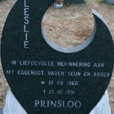 PRINSLOO Leslie 1960-1991