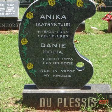 PLESSIS Danie, du 1976-2002 :: DU PLESSIS Anika 1979-1997
