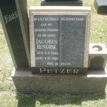 PETZER Jacobus Hendrik 1909-1966