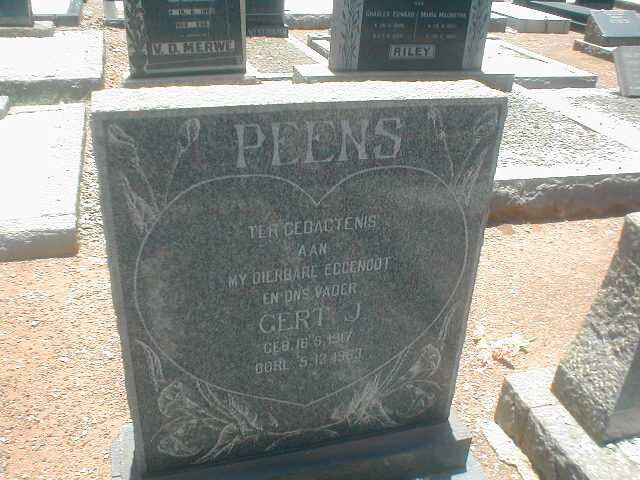 PEENS Gert J. 1917-1963