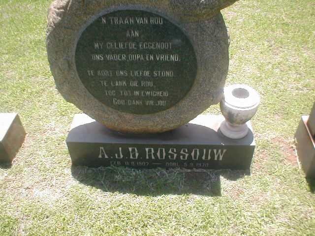 ROSSOUW A.J.D. 1907-1970