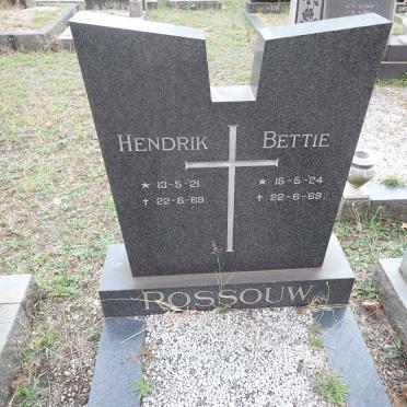 ROSSOUW Hendrik 1921-1969 &amp; Bettie 1924-1969