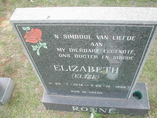 RONNÉ Elizabeth 1974-1994