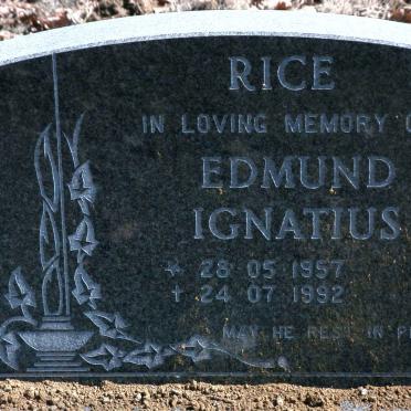 RICE Edmund Ignatius 1957-1992