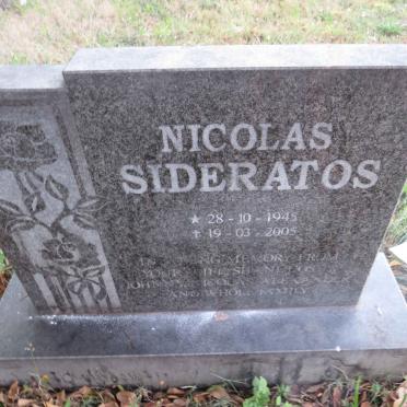 SIDERATOS Nicolas 1945-2005