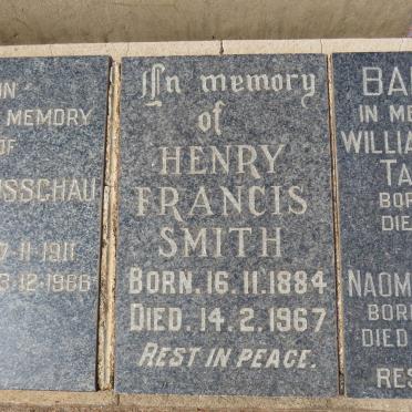 SMITH Henry Francis 1884-1967