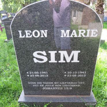 SIM Leon 1941-2012 &amp; Marie 1943-2012