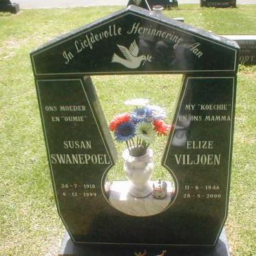 SWANEPOEL Susan 1918-1999 :: VILJOEN Elize 1946-2000