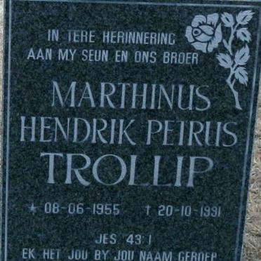 TROLLIP Marthinus Hendrik Petrus 1955-1991