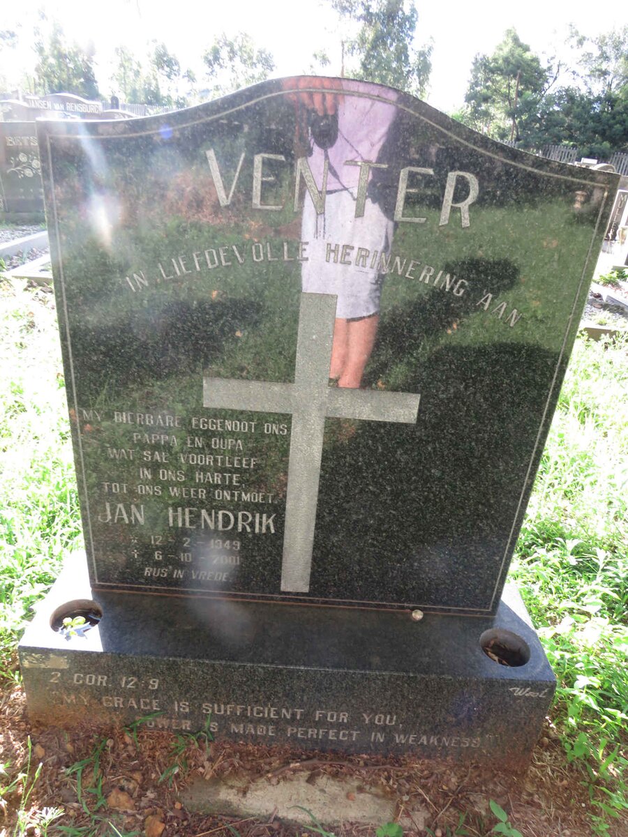 VENTER Jan Hendrik 1949-2001