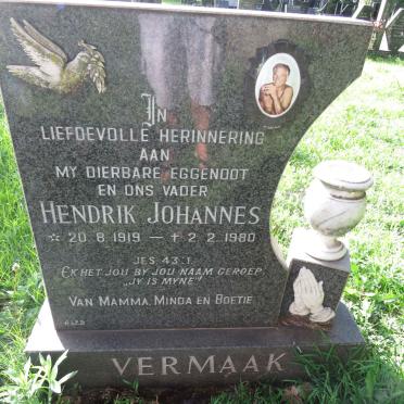 VERMAAK Hendrik Johannes 1919-1980
