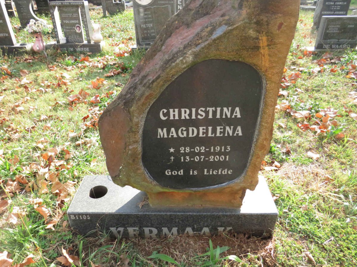 VERMAAK Christina Magdelena 1913-2001