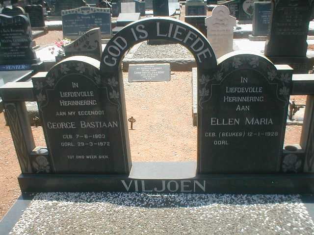 VILJOEN George Bastiaan 1903-1972 &amp; Ellen Maria BEUKES 1928-