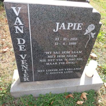 VENTER Japie, van de 1955-1999