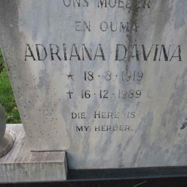 VOLBRECHT Adriana Davina 1919-1989