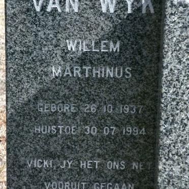 WYK Willem Marthinus, van 1937-1994
