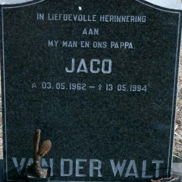 WALT Jaco, van der 1962-1994