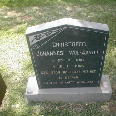 WOLFAARDT Christoffel Johannes 1907-1965