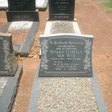 WYK Susara Isabella, van 1906-1989