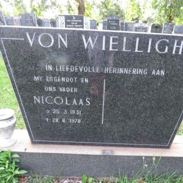 WIELLIGH Nicolaas, von 1931-1978