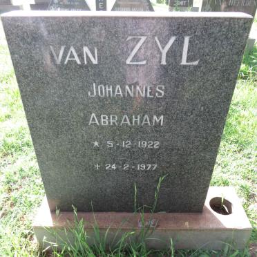 ZYL Johannes Abraham, van 1922-1977