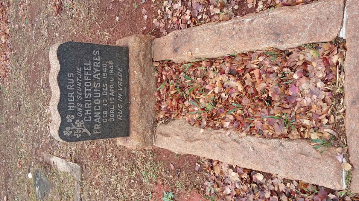 AYRES Christoffel Francouis 1940-1941