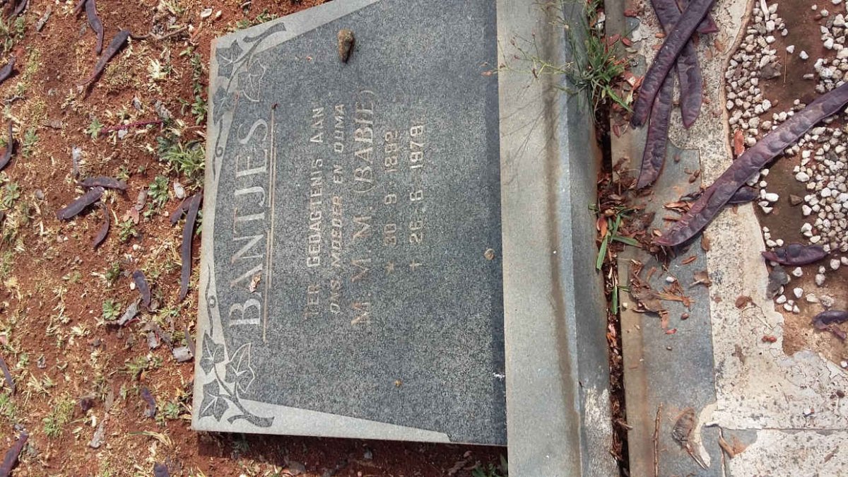 BANTJES M.M.M. 1892-1979