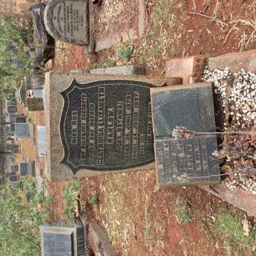 BARLOW George Ward 187?-1939 &amp; Gertruida Elizabeth BOTHMA 1879-1937