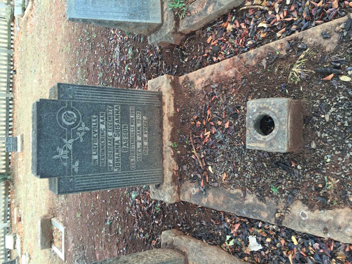 BASSON Johanna Susanna nee FURSTENBERG 188?-1942