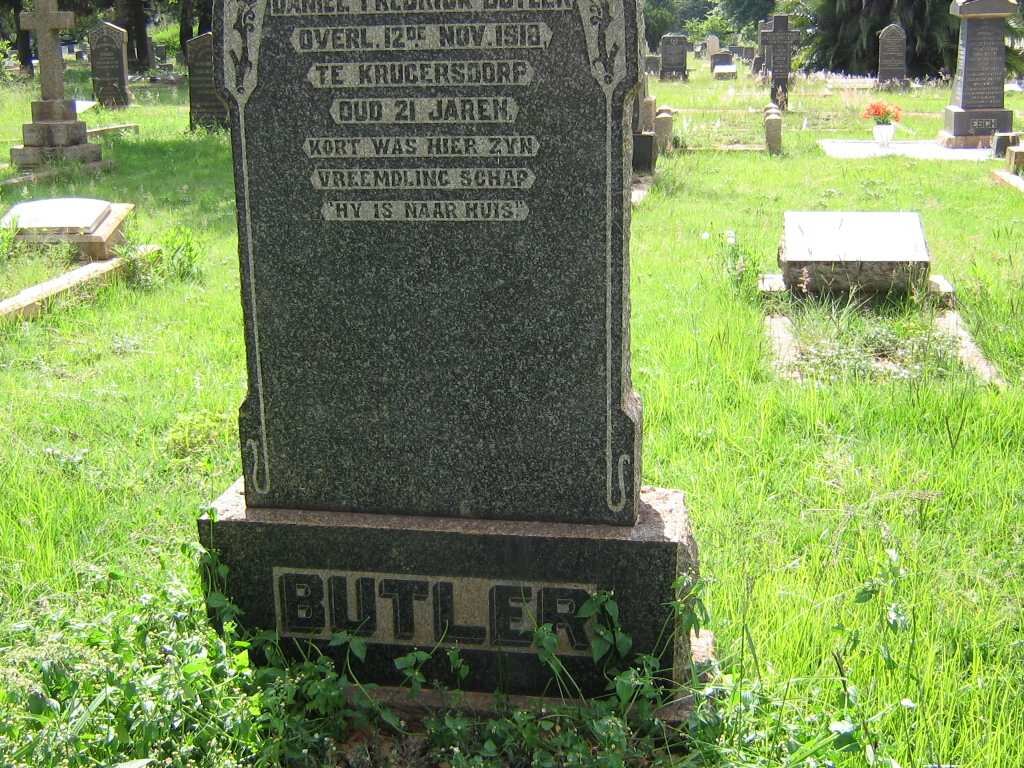 BUTLER Daniel Frederik -1918
