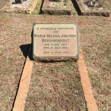 BEZUIDENHOUT Maria Helena Johanna 1917-1932