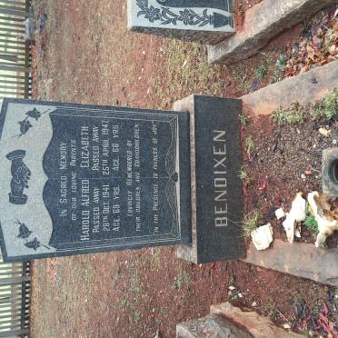 BENDIXEN Harold Alfred -1941 &amp; Elizabeth -1947