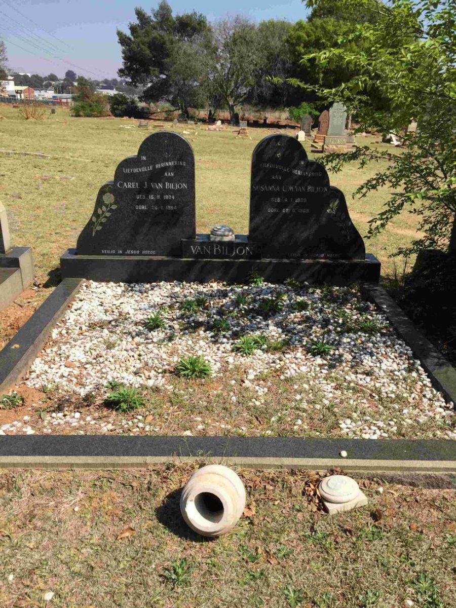 BILJON Carel J., van 1904-1984 &amp; Susanna C.M. 1909-1969