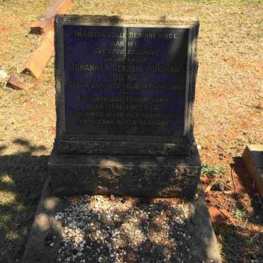 BOTHA Johannes Hendrik Adriaan 1876-1943