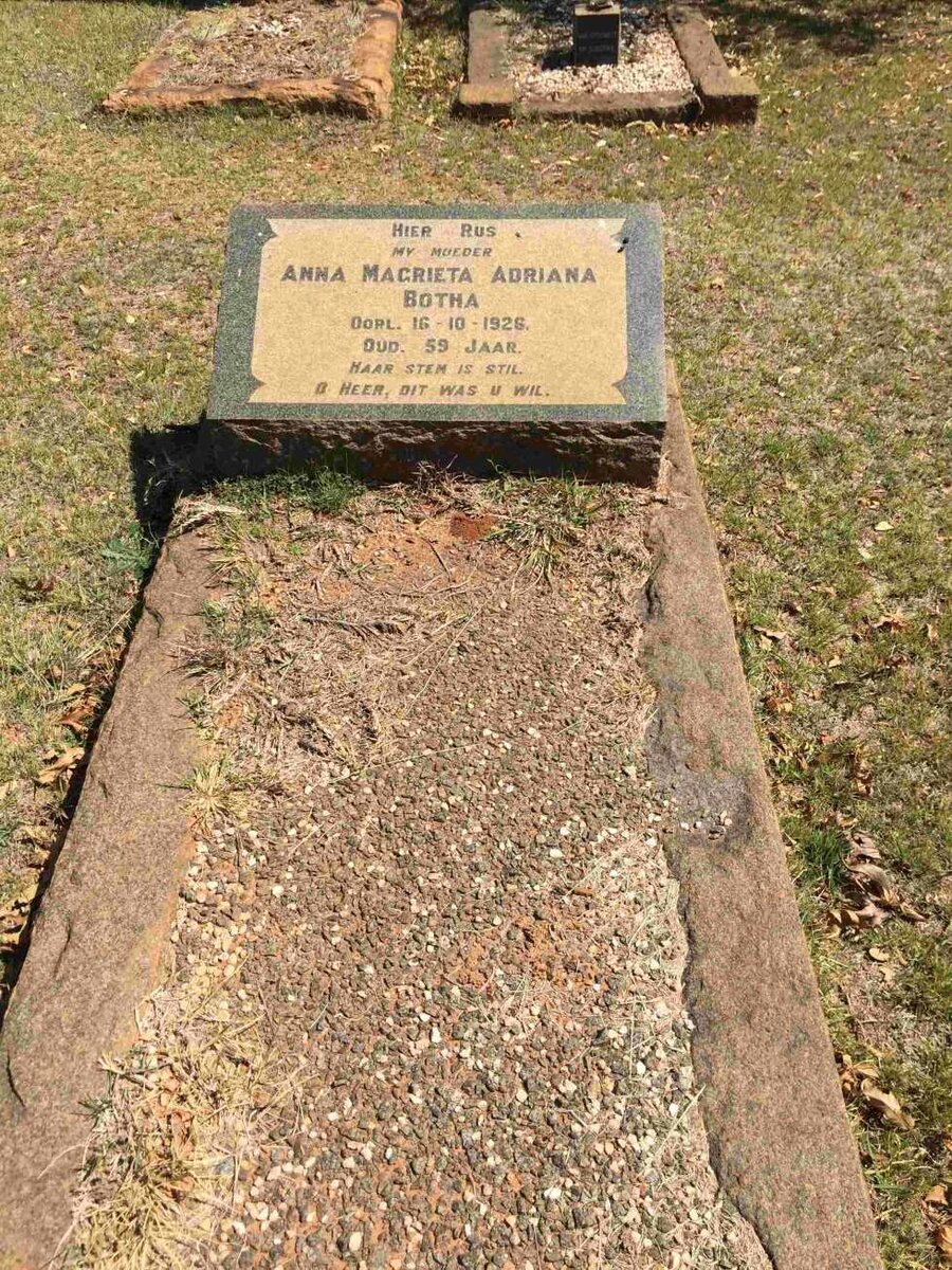 BOTHA Anna Magrieta Adriana -1926