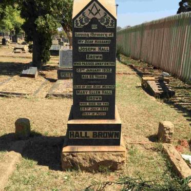 BROWN Joseph, Hall -1932 &amp; Mary Ellen -1945