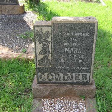 CORDIER Mara 1932-1933