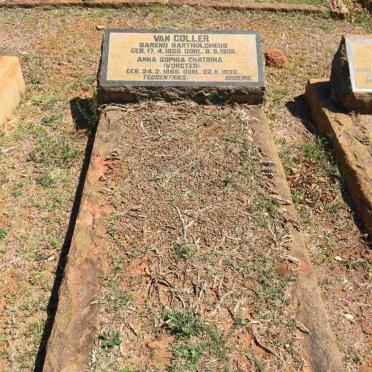COLLER Barend Bartholomeus, van 1866-1935 &amp; Anna Sophia Chatrina VORSTER 1869-1932