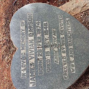 CARSON James Vivian 1874-1946